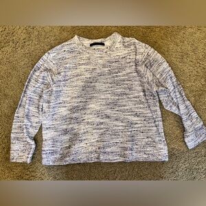 Banana Republic Marled Gray Crew Neck Sweater